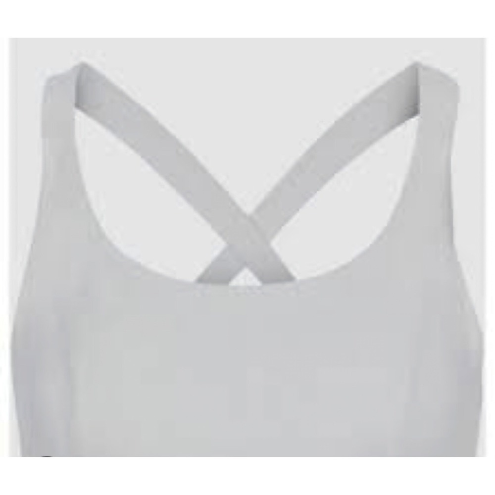 Women's Cross-Back Bralette - Light Gray